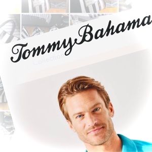 TOMMY BAHAMA | L | Island Zone Polo Tropical Turquoise Teal Supima ♻️